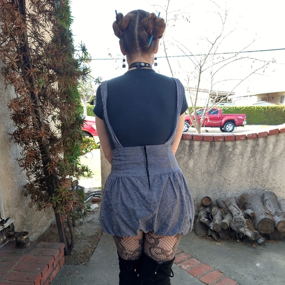 Vintage Jung Kim USA Pinafore Jumper - Picture 9 of 12